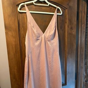 Veda Valencia midi terra-cotta slip dress